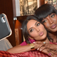 Kim Kardashian and Naomi Campbell take a selfie during the Los Angeles launch of ‘Naomi’ on April 28, 2016 in Beverly Hills, California.
